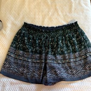 MAURICES Shorts smocked waist band and gauze overlay